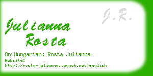 julianna rosta business card